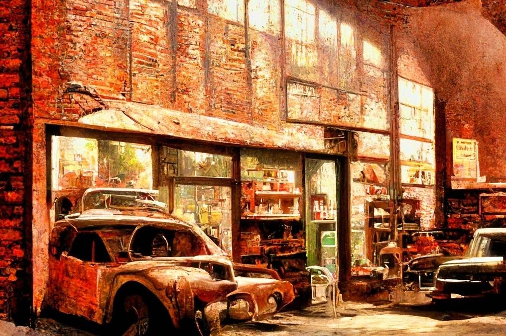 Old time autobody shop